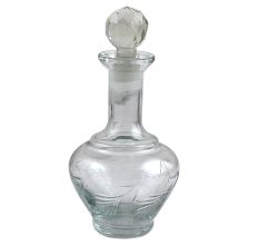Goblet Leaf Designer Glass Bottle New